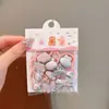 Gomas para el Cabello de Niña Rosas Lindas de Dibujos Animados Accesorios para el Cabello Femeninos Gomas de Pelo para Bebé Nuevas Gomas para el Cabello sin Daño Accesorios para la Cabeza