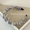 Estilo Coreano Aro para el Cabello de Malla de Gasa de Doble Hechizo Moda Versátil Pinza para el Cabello de Presión Dentada Antideslizante Accesorios para el Cabello