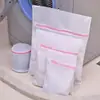 Conjunto de sacos de lavagem de malha grossa e fina para roupas íntimas, sutiã, bolsa protetora para lavagem, bolsa de malha de poliéster com zíper, geração de logotipo, cabelo