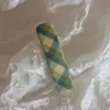 Lindo pasador de tela a cuadros con un toque de alta gama, pinza BB exquisita, pasador, accesorio para el cabello