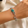 Pulsera de Aleación Creativa con Incrustaciones de Diamantes, Cola de Pez, Moda Ecológica de Alta Gama, Lujo, Superventas Transfronteriza para Accesorios de Fiesta