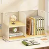 Estante de almacenamiento de escritorio multicapa, organizador de escritorio, escritorio de oficina, dormitorio estudiantil, estantería de mesa de arte de hierro simple y pequeña