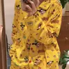 Pijama azul de lunares, suave y dulce, para niñas, nuevo estilo primavera-otoño, conjunto cómodo de manga larga y pantalón largo, se puede usar para salir