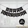 Bandeira de rabo de andorinha bronzeadora feliz aniversário inglês banner decorativo arranjo de festa suprimentos bandeira de feliz aniversário