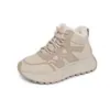 Botas de Nieve de Suela Gruesa Zy2022 para Mujer Nuevos Zapatos de Invierno para Mujer 2025 Forrados de Lana Engrosados Cálidos Casuales Zapatos Deportivos