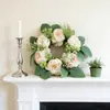 Candelabro de Peonías Corona de Flores Artificiales Decoración Festiva Transfronteriza Boda Boda de Primavera Arreglo Adornos Corona de Primavera