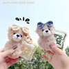 Novo Biscoito da Sorte Urso Pelúcia Chaveiro Criativo Tendência Pingente de Bolsa Ano Novo Presente Suprimento