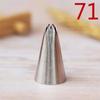 71 # 6 dentes deixa bico de pastelaria 304 aço inoxidável soldagem polimento bolo de creme DIY ferramentas de cozimento pequenas