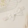 Diadema de Encaje Hueca para Bebé de Venta Caliente Transfronteriza Accesorios para el Cabello Hechos a Mano para Niños Europeos y Americanos Diadema de Tela Dopamina de Princesa