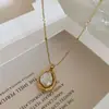 Collar Estilo Coreano Cielo Estrellado de Perlas para Mujer, Cadena de Cuello de Alta Gama con Accesorios de Piedra Ojo de Gato, Cadena para Suéter Clavicular de Lujo Ligero de Nicho