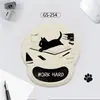 Mouse Pad de Pulso de Gato Fofo Apoio de Mão de Silicone Simples para Escritório Almofada de Pulso Espessa Estéreo 3D Prevenção de Dor na Mão do Mouse