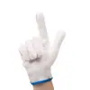 Guantes de protección laboral al por mayor resistentes al desgaste nailon blanco engrosado antideslizante hilo de algodón protección trabajo laboral sitio de reparación de automóviles para hombres