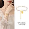 Colgante de la Fortuna de Plata Esterlina S925 Pulsera de Perla Natural de Agua Dulce Temperamento de Lujo Ligero Diseño Nicho Estilo Nuevo Chino Joyería de Mano Venta al por Mayor