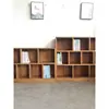 Estantería de Piso de Olmo Combinación Librería Estante de Almacenamiento de Juguetes para Niños Libros Ilustrados Personalizable Sala de Estar Simple Almacenamiento de Madera Maciza