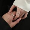 Anillo de pareja de plata pura s999 Día de San Valentín estrella Mar diseño simple de lujo ligero nicho sentido de diseño anillo para hombre y mujer