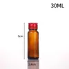 Botella de vidrio marrón para líquido oral al por mayor de 30 ml, botella pequeña de medicina de 20 ml, 50 ml, Botella marrón de vidrio para cuidado de la salud de enzimas, a prueba de luz