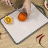 Tabla de cortar de acero inoxidable de doble cara Tabla de cortar de plástico Tabla para picar Panel de cocina para el hogar Tabla pegajosa Clasificación de fibra de valle Tabla de cortar