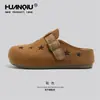 Zapatos Birkenstock para mujer con estampado de estrellas, popular a nivel mundial y elegantes, nueva colección primavera-verano 2026, estilo casual, zapatos de plataforma gruesa para aumentar la altura, mules de punta cerrada