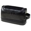 Bolsa de Viagem Portátil Masculina em Couro PU Retrô para Higiene Pessoal e Maquiagem, Bolsa de Armazenamento Business à Prova d'Água de Grande Capacidade