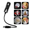 Lámpara Proyector Luz Nocturna USB Calavera Murciélago Papá Noel Decoración Habitación de Fiesta Proyector Cielo Estrellado del Universo