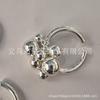 Anillo de bola de metal con forma de uva para niños, anillo abierto con cuentas redondas, chapado en plata superpuesto, resistente al frío, otoño de 2024
