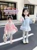 Conjunto Feminino Primavera/Outono 2026 Novo Fashionável e Estiloso Conjunto Infantil, Super Fofo Conjunto de Duas Peças Moletom Casual para Bebê Menina Outono Inicial