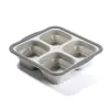 Contenedores de Almacenamiento de Alimentos Compartimentados de Silicona Transfronterizos, Papel Film de Grado Alimenticio, Contenedores de Almacenamiento de Alimentos para el Hogar, Almacenamiento en Refrigerador, Loncheras Selladas