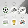 Producto nuevo explosivo transfronterizo silbato de fútbol periférico llavero acrílico, colgante pequeño para mochila Yiwu exclusivo pequeños productos