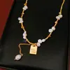 Collar de Perlas de Agua Dulce con Cuentas Plateadas, Cadena Clavicular de Lujo Ligero de Nicho de Gama Alta, Collar Elegante Versátil para Uso Diario al por Mayor
