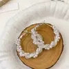 Pendientes Huecos Envueltos en Perlas Estilo Europeo y Americano para Mujer, Pendientes Accesorios de Moda Tendencia Personalidad Exagerada Atmósfera Minimalista