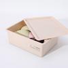 Caja de almacenamiento de ropa interior a prueba de polvo calcetines con tapa ropa interior artículos diversos almacenamiento clasificación rejilla sujetador ropa interior caja organizadora al por mayor