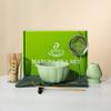 Tazón de Pétalos de Matcha Transfronterizo, Juego de Té para Hacer Matcha, Batidor de Bambú, Brocha para Matcha, Batidor de Bambú de 100 Púas, Caja de Regalo de Cerámica