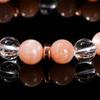 Pulsera de Cristal Blanco Natural 7A, Pulsera Mixta de Piedra Solar de Moda de Lujo Ligero, Exquisita Joyería de Pulsera para Mujer al por Mayor