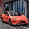 Directo de Fábrica Mascota Coral Naranja Cristal Alto Brillo Cambio de Color para Coche Película Modificada Película para Envolver Coche