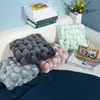 Almofada Quadrada Tecida para Assento de Escritório, Almofada Decorativa para Bay Window, Travesseiro de Pelúcia com Elastano para Encosto de Sofá