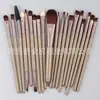 Novo Conjunto de 20 Pincéis para Maquiagem dos Olhos Transfronteiriço Multicor Ferramentas de Beleza Pincel para Base Máscara Pincel para Sombra Pincel para Lábios