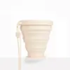 Venta Caliente Taza de Agua Plegable de Silicona Grado Alimenticio Taza Telescópica Portátil Taza para Enjuague Bucal de Viaje al Aire Libre Resistente a Altas Temperaturas Adecuada para Frío y Calor