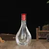 Garrafa de Vidro Transparente Espessada para Bebidas Alcoólicas Atacado Pacote 0,5kg 500ml Garrafa Selada para Bebidas Alcoólicas Caseiras Garrafa de Vinho com Bolhas