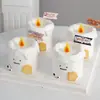Decoração de Bolo Feliz Dia das Bruxas Vela Chama Ornamento Olhos Contas Doces Forma de Ceifador Fantasma Inserção para Biscoito