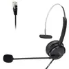 Venta Directa de Fábrica de Auriculares Ligeros con Conector de Cristal Rj9 y Auricular Telefónico Rj11 para Centros de Llamadas de Atención al Cliente