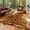 Envío Transfronterizo de Alfombrillas Imitación Piel de Animal, Alfombrillas para Mesa de Café de Sala de Estar, Alfombrillas Resistentes a Manchas y de Fácil Cuidado, Decoración de Dormitorio, Alfombras Refrescantes y Aislantes para Mesita de Noche