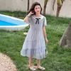 Vestido de Verão para Meninas 2026 Novo Estiloso Doce Fofo Vestido Princesa Vestido de Verão Infantil Estilo Coreano