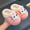 Pantuflas de Algodón Impermeables de Dibujos Animados para Mujer Otoño/Invierno Uso en Interiores Hogar Pareja Suela Gruesa Pantuflas Cálidas de Algodón para Hombre Uso Exterior Invierno
