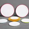 Platos redondos de melamina, platos de servicio de plástico para restaurante, tazones de arroz comerciales con tapa, platos redondos blancos específicos para buffet de hotel, vajilla de hueso