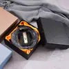Caja para cinturón en stock, negra, con tapa superior e inferior, caja de regalo, forma cuadrada, caja vacía, caja de regalo para cinturón de negocios, al por mayor