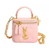 Bolsa Caixa Estilo Chanel para Mulheres, Vendida ao Vivo Transfronteiriça, Bolsa de Ombro e Transversal com Design de Nicho Matelassê Ysl, com Acabamento de Alto Padrão