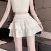 Falda plisada de cintura alta estilo ballet, dulce, para mujer, nueva moda verano 2026, minifalda anti-exposición negra