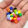 Color dopamina jengle pintura acrílica cuentas de cuentas DIY joyería pulsera llavero accesorios material