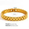 Design de Nicho Europeu e Americano Pulseira de Relógio Corrente Aço Titânio Banhado a Ouro Criativo Moda Conjunto Anel Pulseira Decoração