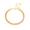 Pulsera de cola de fénix de lujo ligera para mujer, estilo étnico, diseño de nicho, exquisita y elegante pulsera hueca de oro vietnamita nueva